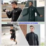 Men's Heat Trapping Zip Up Sauna Jacket