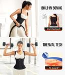 Junlan Women’s Sauna Suit Sweat Vest - Black