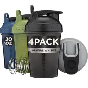 Hydra Cup 4-Pack Protein Shaker Bottles
