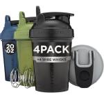 Hydra Cup 4-Pack Protein Shaker Bottles
