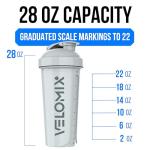 4 Pack Protein Shaker Bottles with Whisks