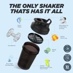 Hydra Cup 4-Pack Protein Shaker Bottles