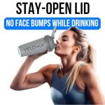 4 Pack Protein Shaker Bottles with Whisks