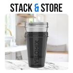 2-Pack 20 oz Leak Proof Protein Shaker Bottles