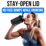 2-Pack 20 oz Leak Proof Protein Shaker Bottles