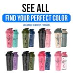 VELOMIX - 2 Pack Leak Proof Protein Shaker Bottles