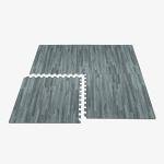Wood Grain Interlocking Foam Floor Mats, 24"x24