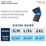 Copper Fit Mobilizer Knee Sleeve with Side Stabilizers