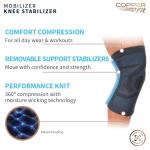 Copper Fit Mobilizer Knee Sleeve with Side Stabilizers