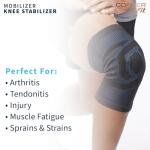 Copper Fit Mobilizer Knee Sleeve with Side Stabilizers