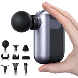 Mini Massage Gun with 10 Heads for Pain Relief
