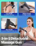 3-in-1 Deep Tissue Massage Gun for Pain Relief