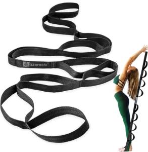 AZURELIFE Durable Stretch Straps for Yoga & Therapy