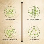 RitFit 5ft Bamboo Yoga and Stretching Stick