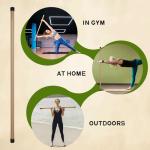 RitFit 5ft Bamboo Yoga and Stretching Stick