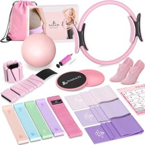 19-Piece Pilates Essentials Kit for Home Workouts