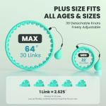 Fikswe 64in Weighted Infinity Exercise Hoop for Adults