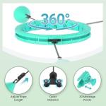 Fikswe 64in Weighted Infinity Exercise Hoop for Adults