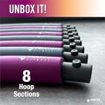 FEECCO Adjustable Weighted Fitness Hoop for Weight Loss