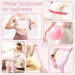 Hoedia Pilates Kit with Ring, Ball, Resistance Bands