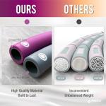 FEECCO Adjustable Weighted Fitness Hoop for Weight Loss