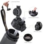 TakeToday 20oz Collapsible Leak-Proof Water Bottle