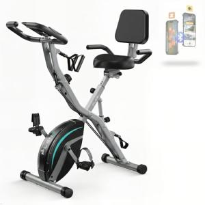 Pleny 5-in-1 Folding Exercise Bike for Home Gym
