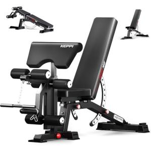 Adjustable Heavy-Duty Weight Bench for Workouts