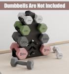 Heavy Duty 4 Tier Metal Dumbbell Rack