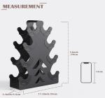Heavy Duty 4 Tier Metal Dumbbell Rack
