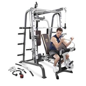 Marcy MD-9010G Home Gym Smith Machine with Bench