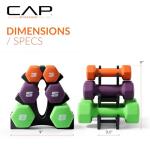 32 lb Neoprene Dumbbell Set with Rack