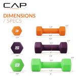 32 lb Neoprene Dumbbell Set with Rack