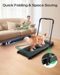UREVO 2-in-1 Folding Treadmill with LED Display