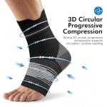 6 Pairs Plantar Fasciitis Compression Socks Size L