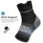 6 Pairs Plantar Fasciitis Compression Socks Size L