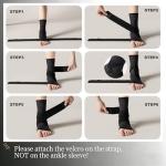 ABIRAM Compression Ankle Brace Foot Sleeve Pair
