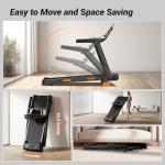 LONTEK Folding Treadmill with Heart Rate Monitor