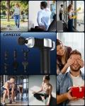 CAMEFER Portable Deep Tissue Massage Gun with Attachments