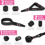 Pink Pilates Bar Kit with Resistance Bands