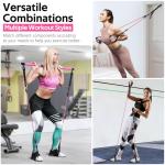 Pink Pilates Bar Kit with Resistance Bands