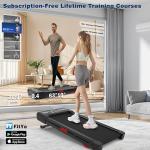 Compact Walking Pad Treadmill with Bluetooth & LED