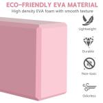 Soft Non-Slip Yoga Foam Blocks - Pink