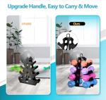 Compact 4-Tier Dumbbell Rack for Home Gyms