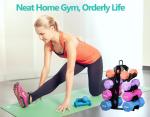 Compact 4-Tier Dumbbell Rack for Home Gyms