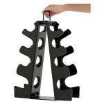 Compact 4-Tier Dumbbell Rack for Home Gyms