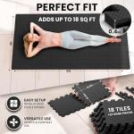 Protective Gym Floor Mat Set - Puzzle Design