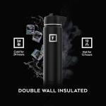 40 oz Insulated Stainless Steel Water Bottle - Black