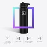 40 oz Insulated Stainless Steel Water Bottle - Black