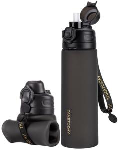 20oz Collapsible Water Bottle, Leak Proof & BPA-Free